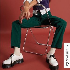 NWT - PACSUN Green Corduroy Dad Jeans - Size 24